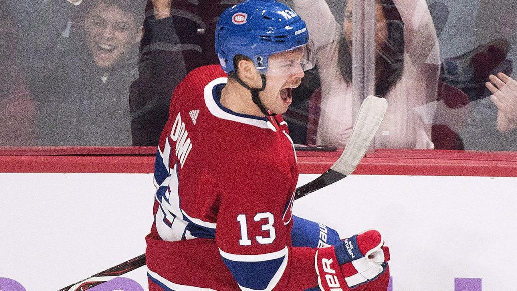 Max Domi back on the ice with the Canadiens