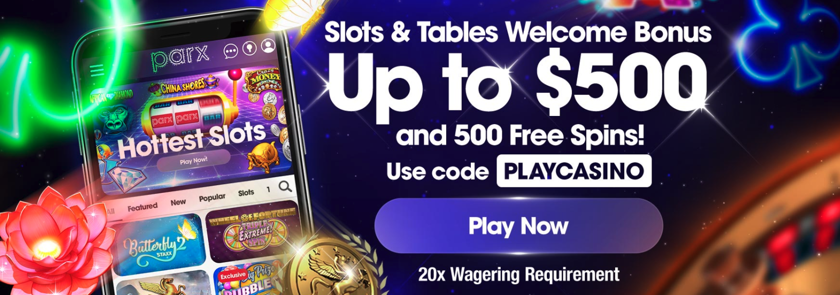 parx casino free play